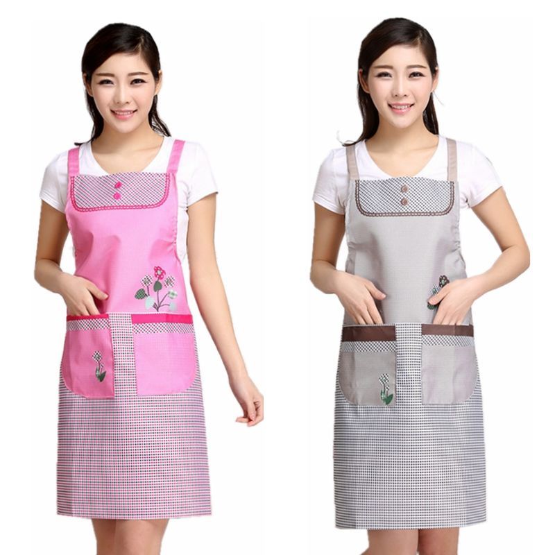 Korean Style Apron Smock Men's and Women's Work Clothes Suspender Adult Kitchen Home Cooking Oil-Proof Breathable Waist Skirt