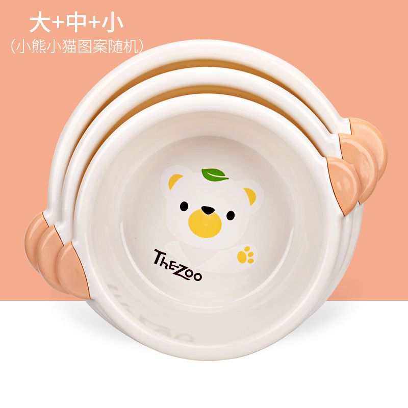 cute binaural washbasin plastic household large thickened baby small washbasin student dormitory washbasin children feet-washing basin