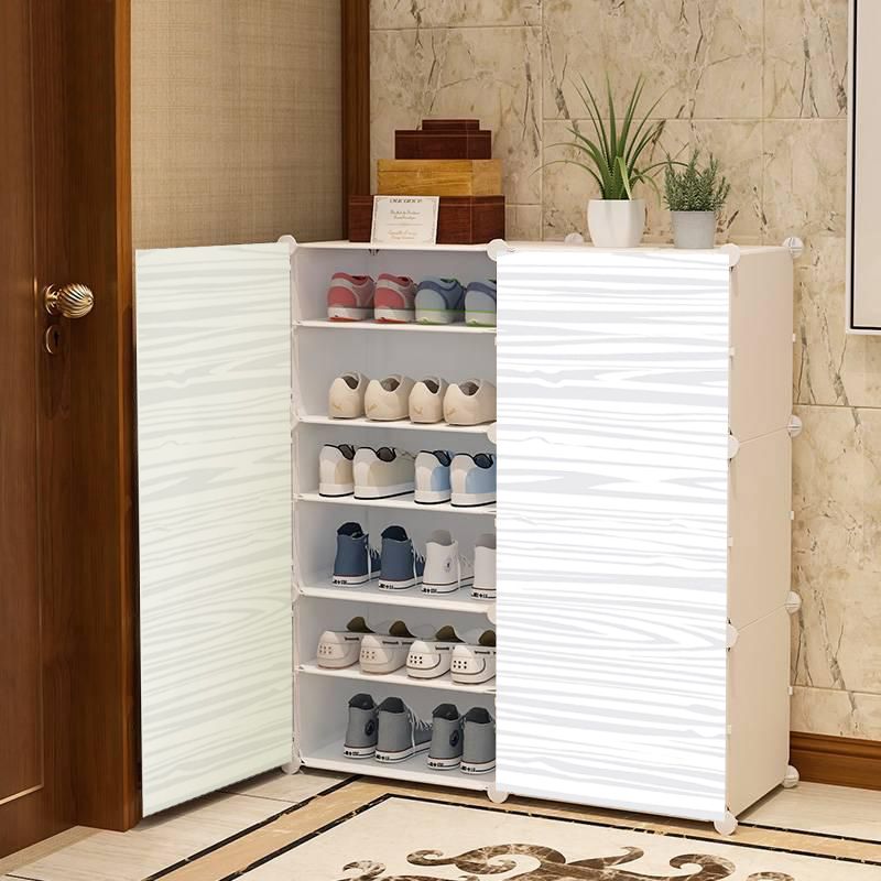 shoe rack shoe cabinet multi-layer household entrance simple shoe rack door wall dust-proof top grade 2024 small