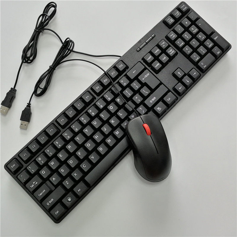 classic usb wired keyboard and mouse set lenovo hp asus huawei dell computer general office mute