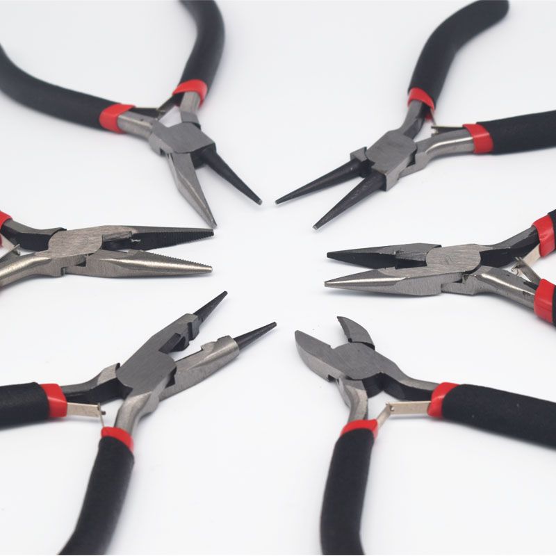 handmade diy tool accessories multi-functional small pointed pliers roll needle pliers with teeth pliers cable cutters making pliers double round pliers