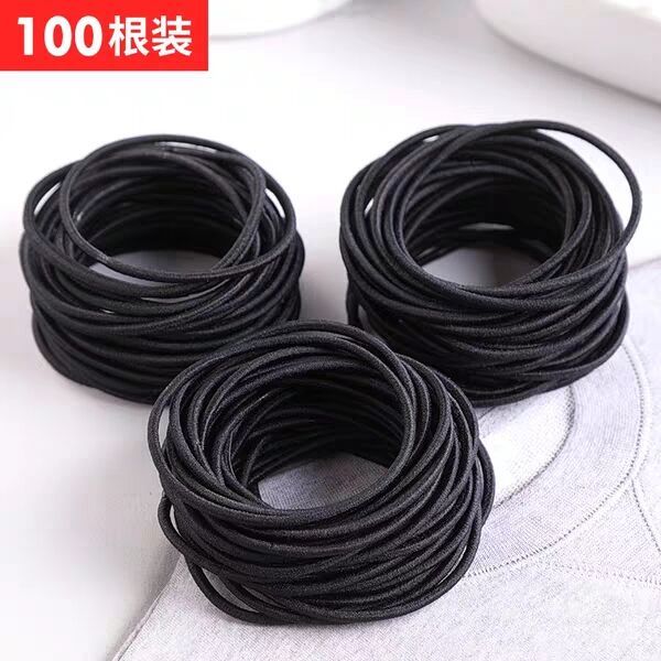 rubber band black headband hair band rubber band hair ties/hair bands high elasticity rubber gasket korean style men and women simple durable