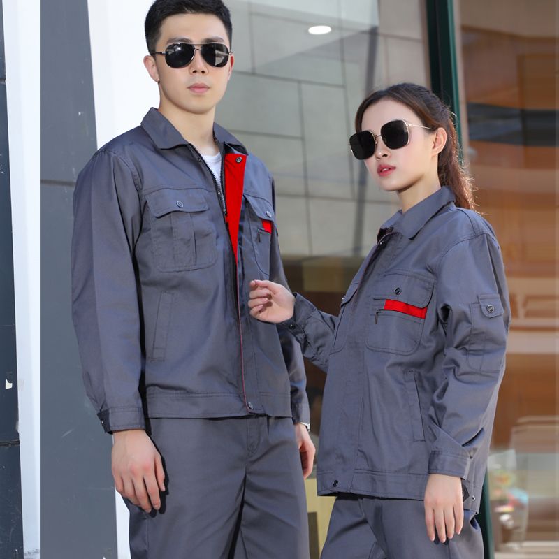 workwear men‘s suit one-piece wear-resistant spring， autumn and winter long sleeves auto repair machine repair workshop factory clothing workwear customization labor protection clothing