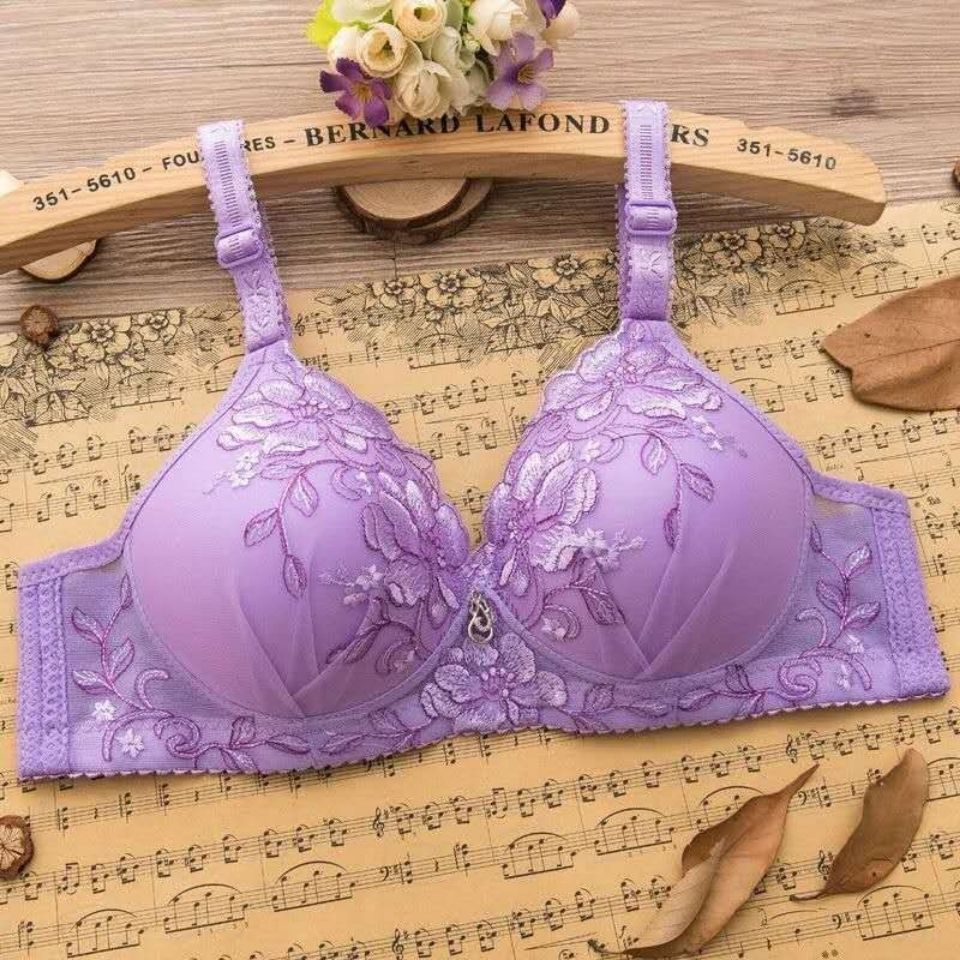 [discount two-piece set] women‘s underwear small breast push up bra thin without steel ring sexy and breathable women‘s bra