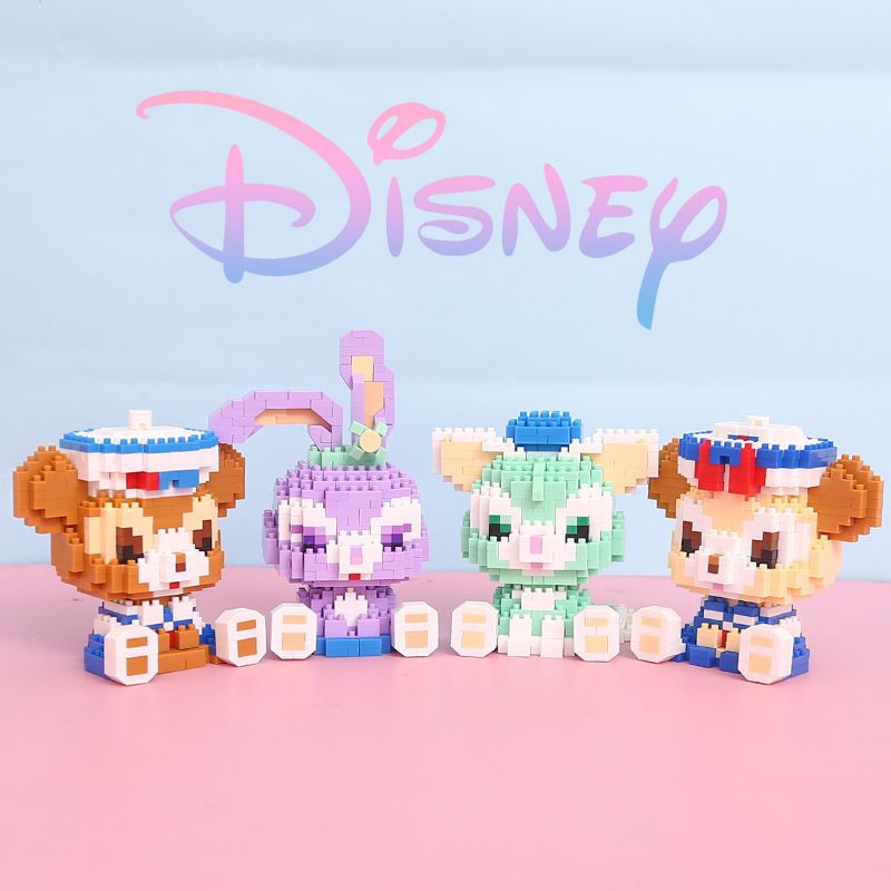 Small Particles Puzzle Building Blocks Miniature Stereo Rhinestone Children's Assembled Toys Compatible with Lego Disney Linna Belle