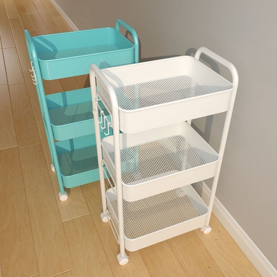 trolley storage rack kitchen floor multi-tier movable bathroom bathroom storage rack bedroom snack storage rack