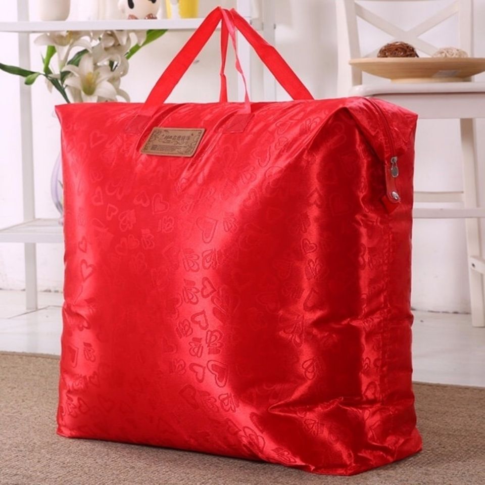 2 PCs] Thickened Waterproof Cotton Quilt Buggy Bag Clothing Cotton-Padded Clothes Moisture-Proof Storage Bag Moving Packing Luggage Bag