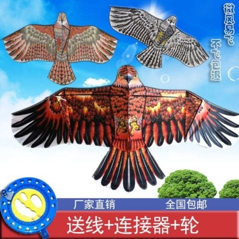 First Jackstay Eagle Simulation Bird Repellent Kite Children 6 to 12 Years Old Children Adult Beginner Breeze Easy to Fly with Line