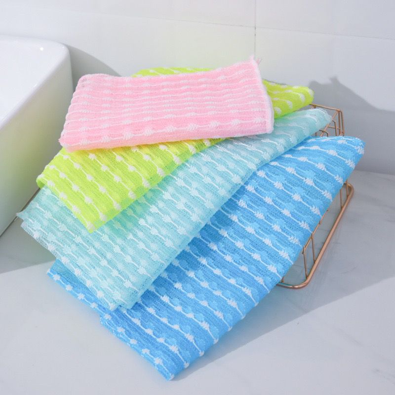 long back bath towel korean-style bath towel nylon strong soft bath towel rub-free back bath foam towel