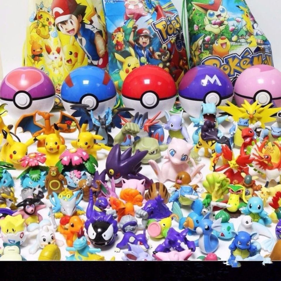 pokémon pikachu poke ball the pokemon toys doll monster model hand-made pokemon toy