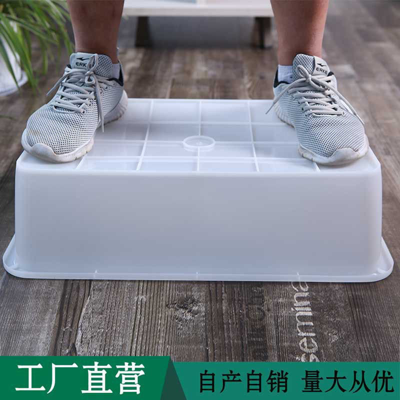 white plastic box rectangular non-lid kitchen storage kindergarten supermarket snack box spicy hot pot display thickened