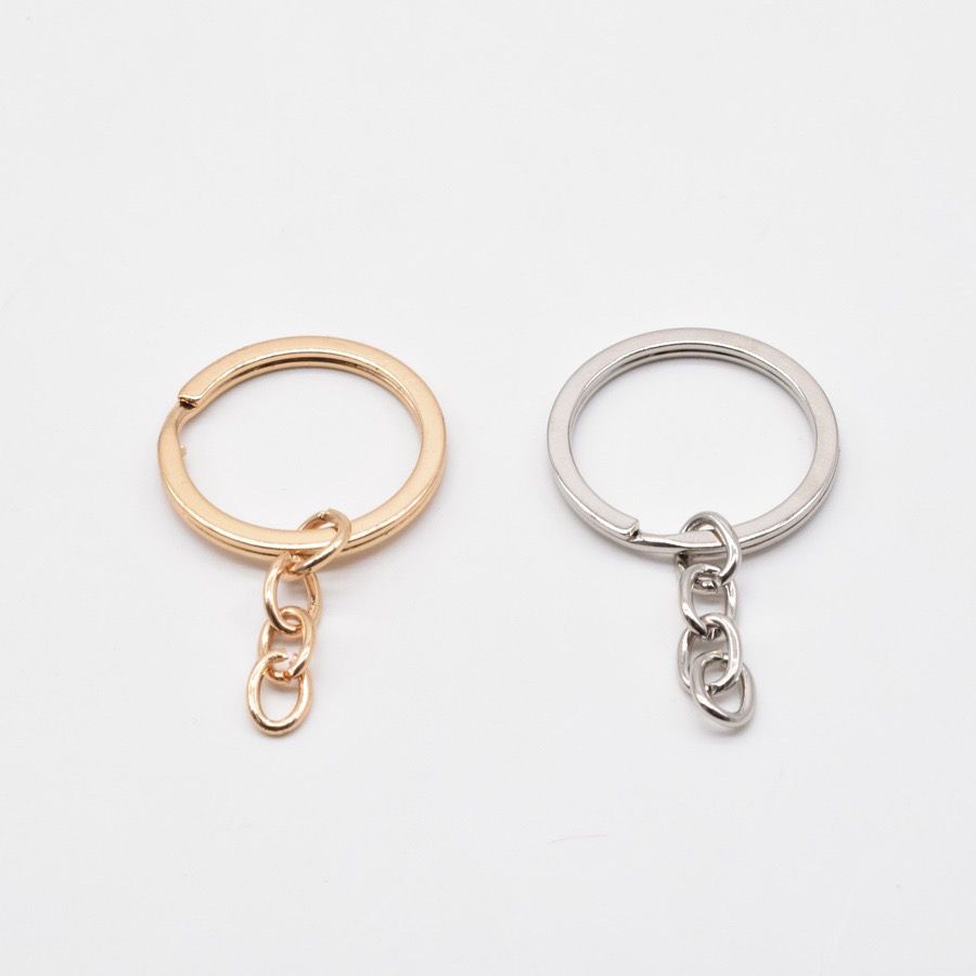 Lobster Buckle Three-Piece Environmental Protection Zinc Alloy Electroplating Keychain Bag Hanging Buckle Metal Key Ring Ornament Accessories