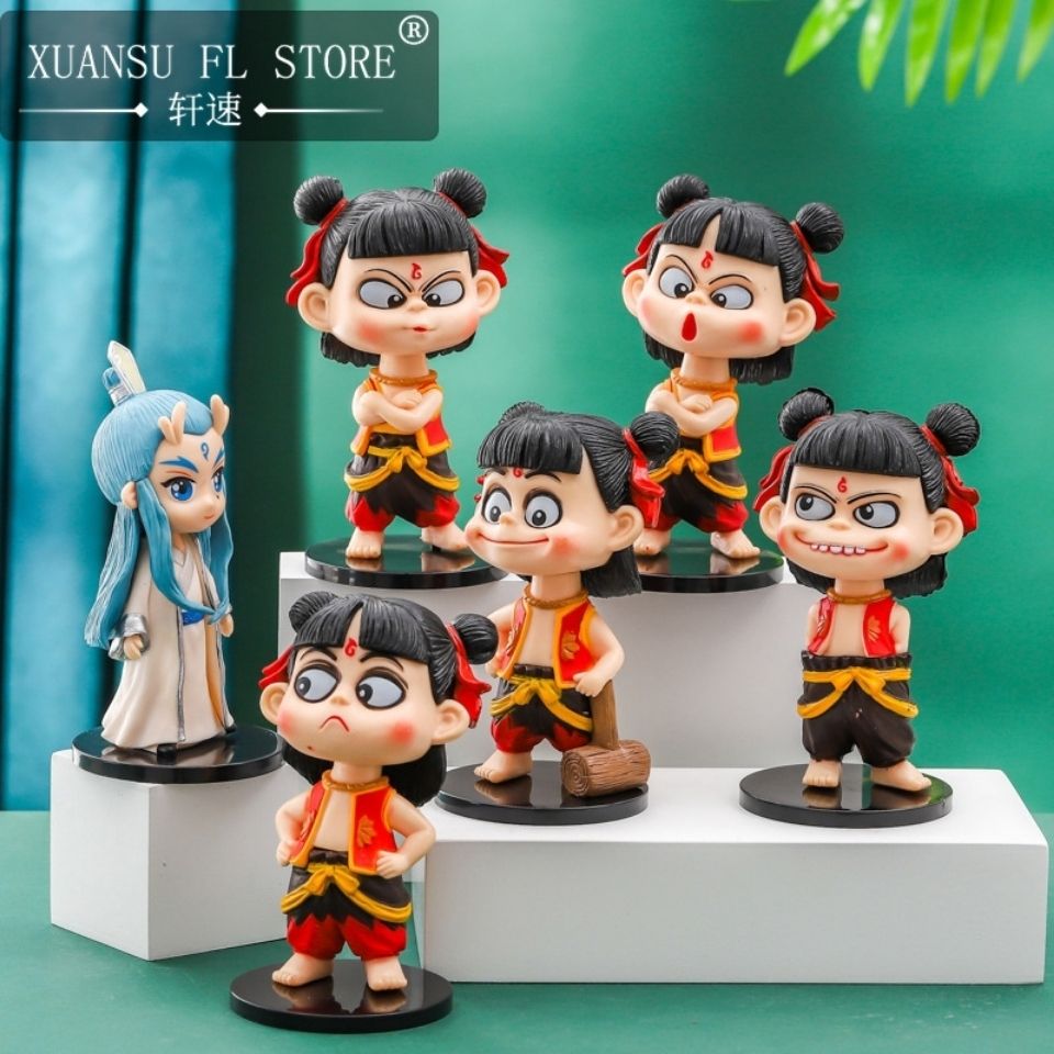 anime two-dimensional hand-made nezha‘s magic child born decoration model doll