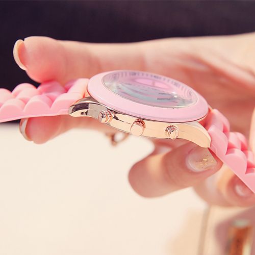 Star Same Watch Female Student Korean Simple Jelly Simple Cute College Style Fashion Quartz Watch