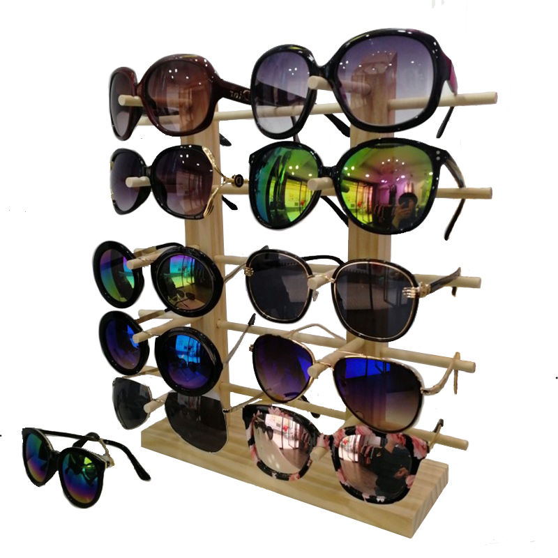 high-grade pine solid wood myopia glasses frame glasses display stand original wooden sunglasses display support