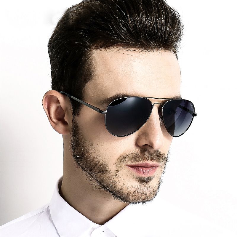 Korean Style Reflective Lenses Trendy Glasses Men's Sunglasses Men's and Women's Aviator Sunglasses Driving Drivers' Sunglasses in Driving Personalized Sunglasses