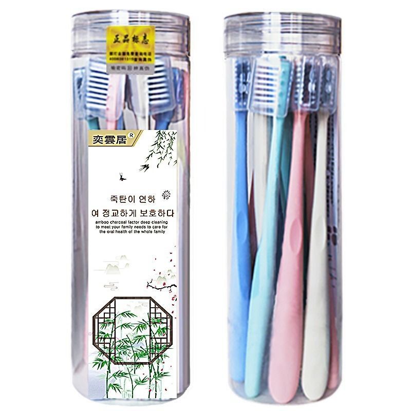 Toothbrush Soft Bristle Adult 8 Bottles Household Cleaning Gum Care High Density Brush Filaments New Good-looking Soft-Bristle Toothbrush