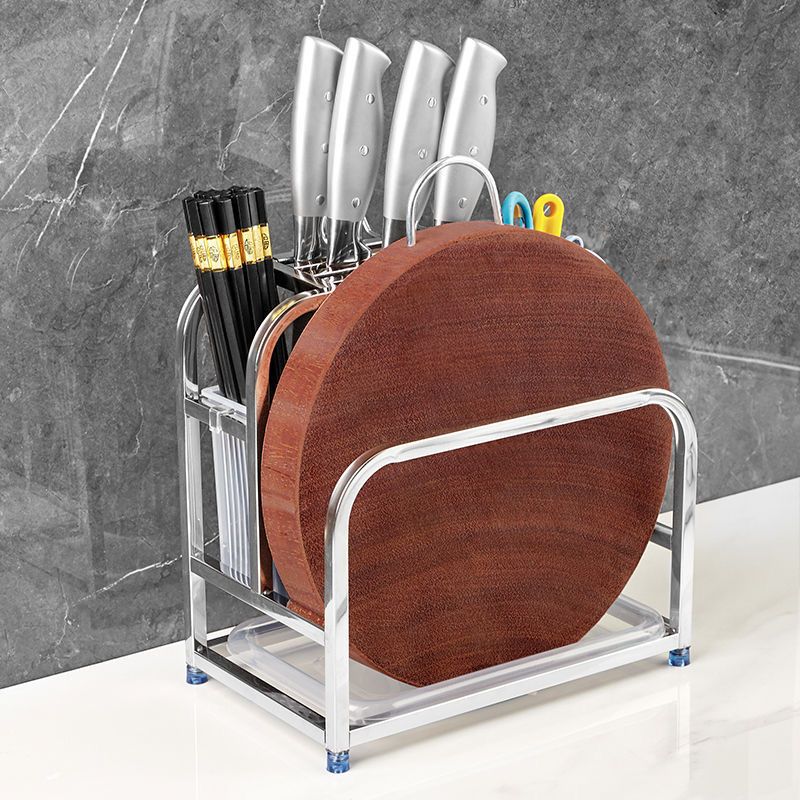 stainless steel kitchen knife holder multifunctional cutting board chopping board rack cutlery utensils knife holder storage rack chopsticks holder storage rack