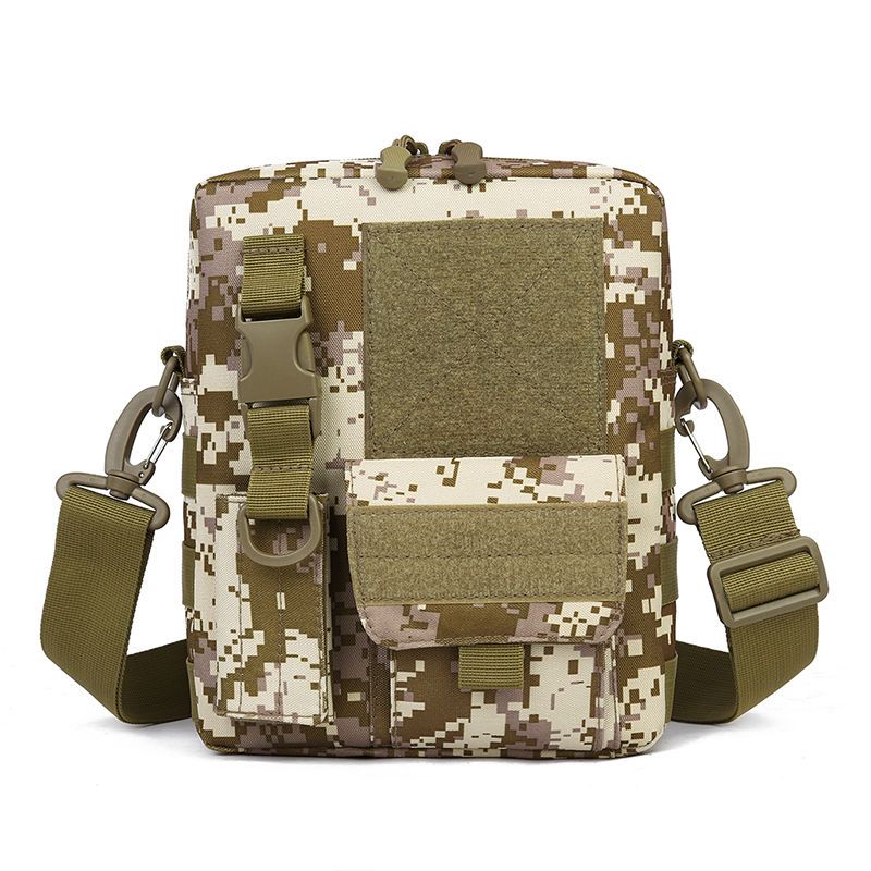 men‘s army fan shoulder bag crossbody bag outdoor sports leisure bag camouflage tactics bag multifunctional waterproof crossbody bag