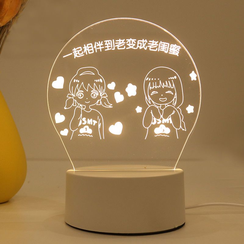 Small Night Lamp Birthday Gift for Girls Girlfriends Boys and Girls Send Teachers, Classmates and Mothers Valentine's Day