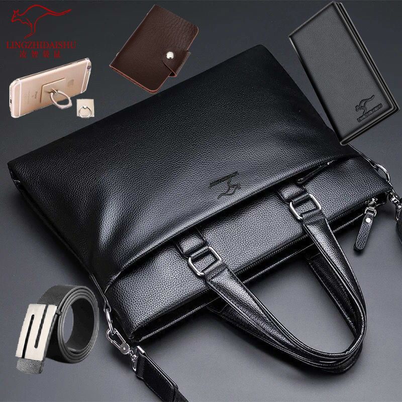 tianhongdaishu man bag authentic leather tactile feel men‘s handbag briefcase briefcase shoulder bag messenger bag men‘s bag fashion