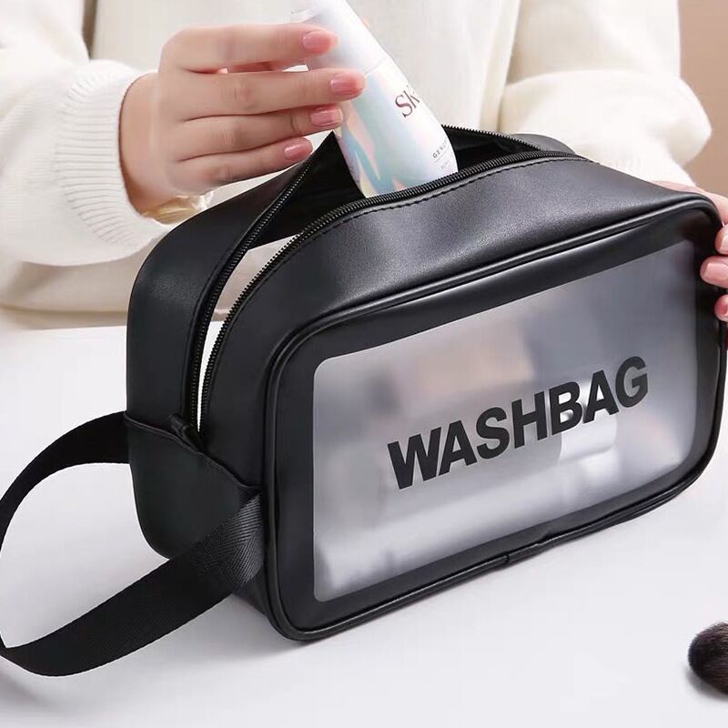 waterproof travel skin care storage bag handbag transparent ins cosmetic bag super popular large capacity portable wash bag