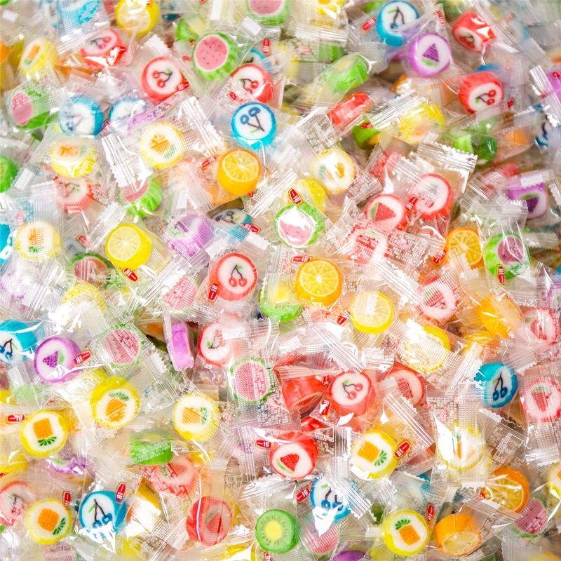 creative handmade fruit sliced candies mixed fruit flavor candy casual children snack wedding bulk candy