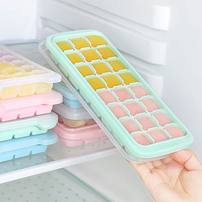 silicone ice cube box homemade food supplement ice hockey artifact household small fast frozen tool refrigerator ice cube mold