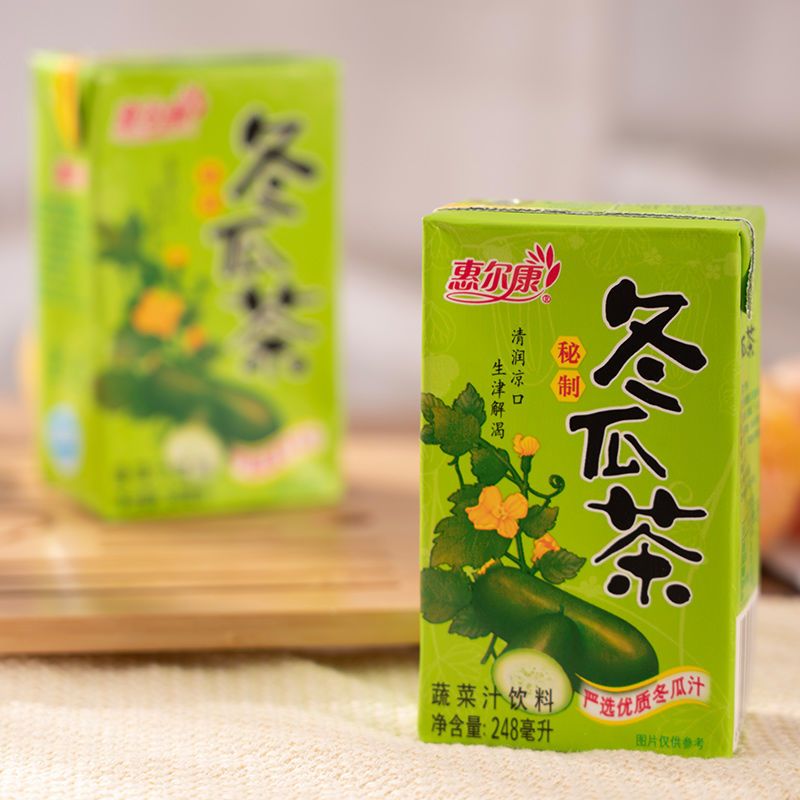惠尔康冬瓜茶菊花茶茶饮料248ml*16盒凉茶草本饮料整箱批发特价
