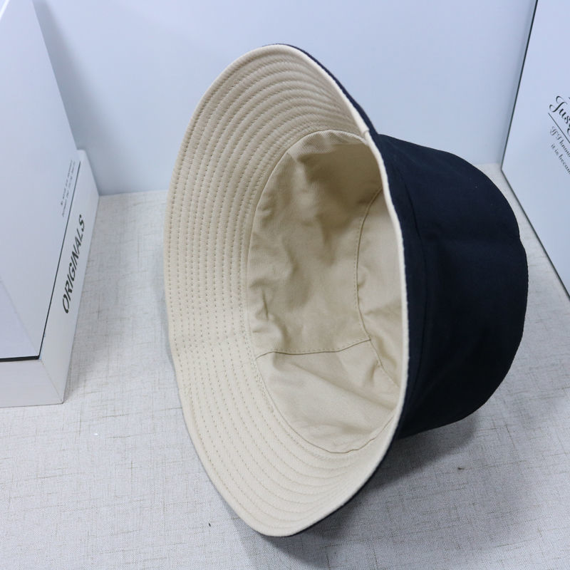 reversible fisherman hat baby boy and girl summer korean student all-match fashion trendy sun-proof sun hat couple hat