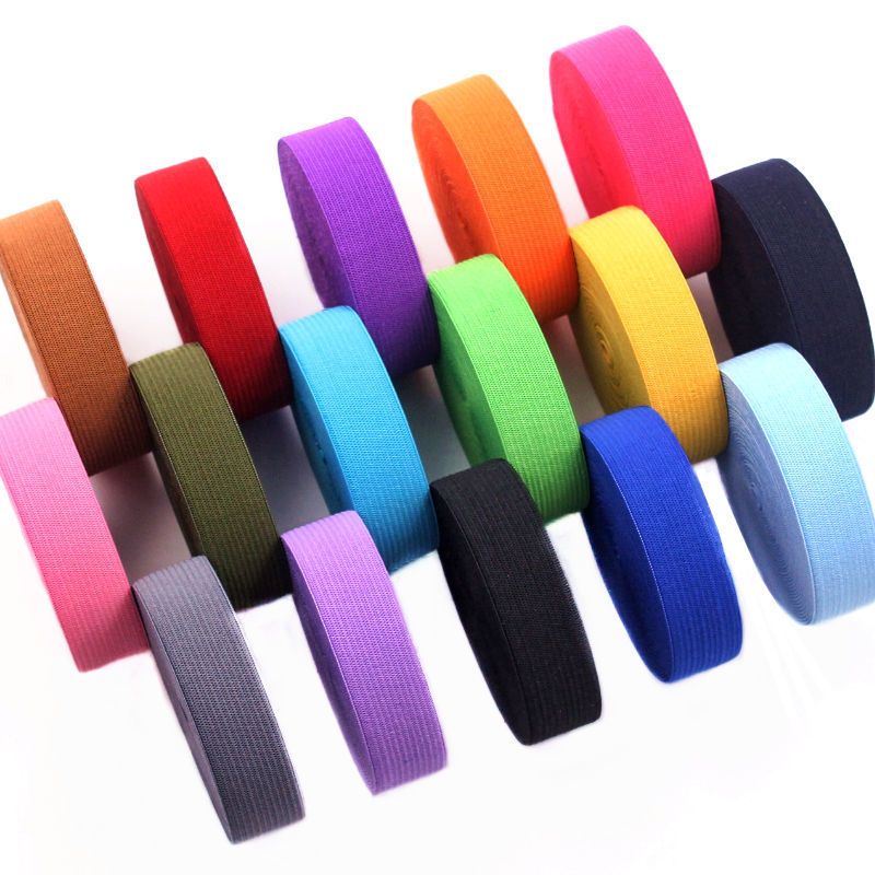 high quality color elastic band 2cm polyester flat elastic band diy clothing sccessories children‘s home waist of trousers elastic string