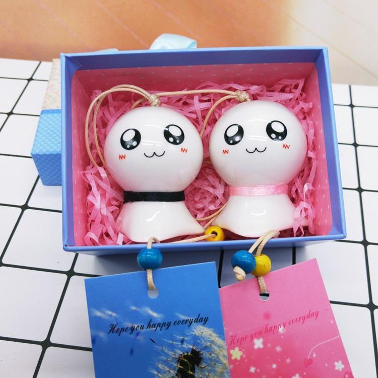 Sunny Doll Ceramic Wind Chimes Birthday Gift Bedroom Mori Style Boys and Girls Girlfriends Friends Classmates Graduation Souvenir