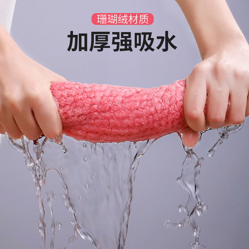 cleaning cloth oil-free non-lint kitchen decontamination absorbent scouring pad table cleaning cleaning bowl cleaning towel thiened hand towel