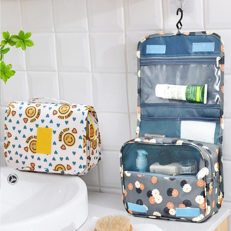 wash bag foldable travel storage bag hook portable hanging waterproof storage toiletry bag business trip travel cosmetic bag