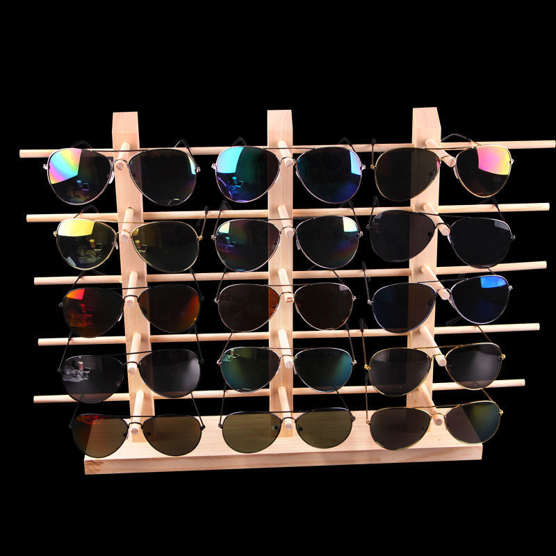 glasses shelf sunglass display frame high-end display shelf floor creative props solid wood household storage