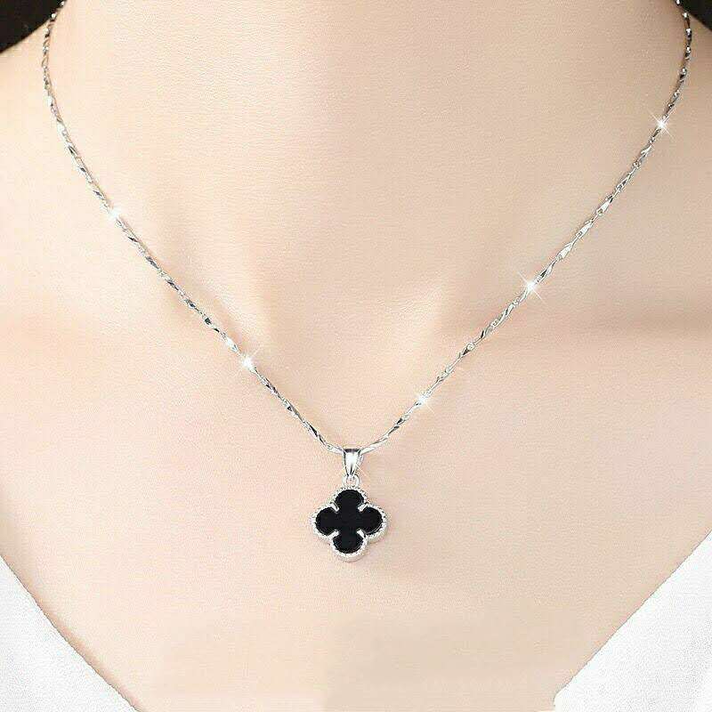 [Bracelet for Free] Necklace Female 925 Pure Silver Net Red Sweet Pendant Female Mother Snowflake Birthday Gift for Girlfriend