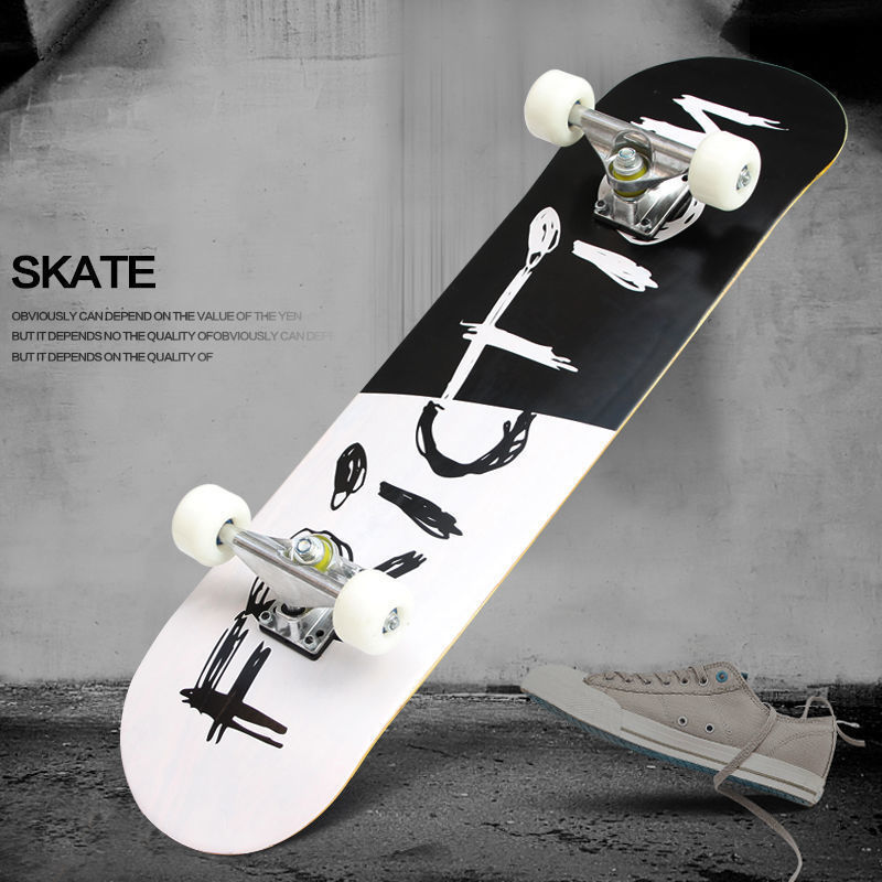 professional skateboard beginner adult boys girls children teenagers adult street brush four-wheel twin tips scooter student