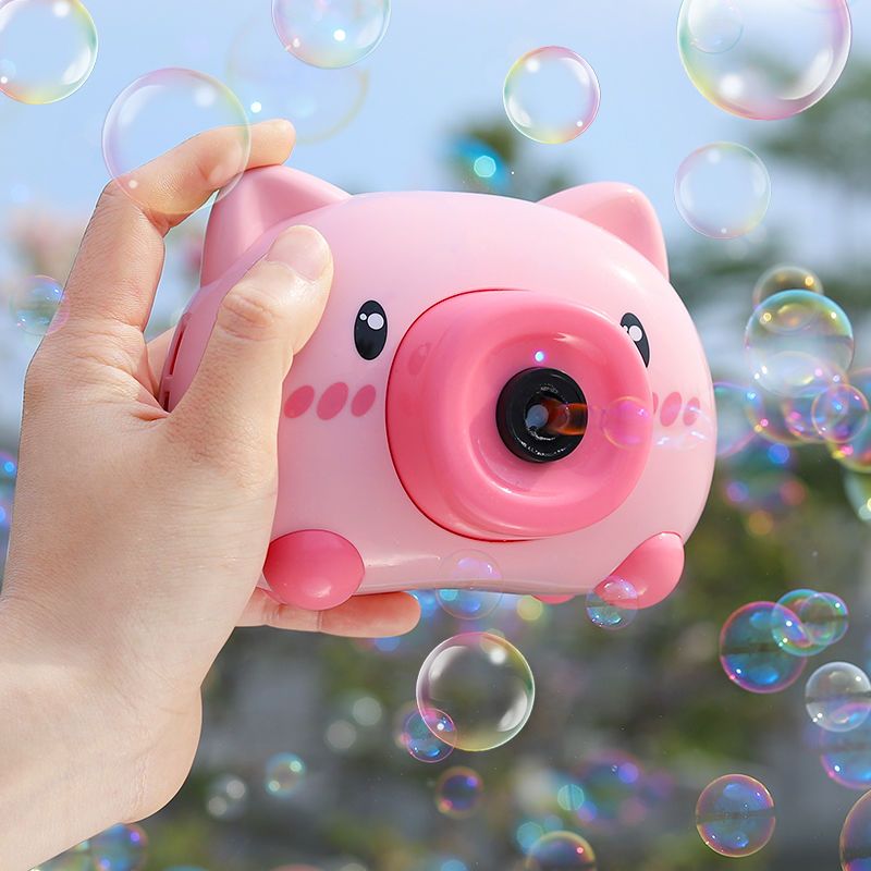 pig bubble machine electric toy automatic bubble blowing camera girl heart tiktok net red bubble water toy