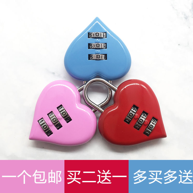 password lock padlock gym wardrobe student dormitory security lock luggage zipper mini cute small lock