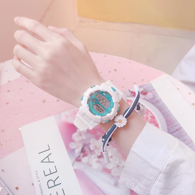 Men's and Women's Korean-Style Simple Fashion Junior and Middle School Students Ins College Style Children's Good-looking Electronic Watch