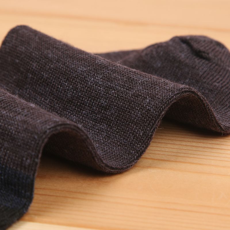 Socks Men's Middle Tube Cotton Socks Autumn and Winter Thick Long Men's Middle-Aged and Elderly Wool-like Warm Sweat Absorbing and Deodorant Wholesale