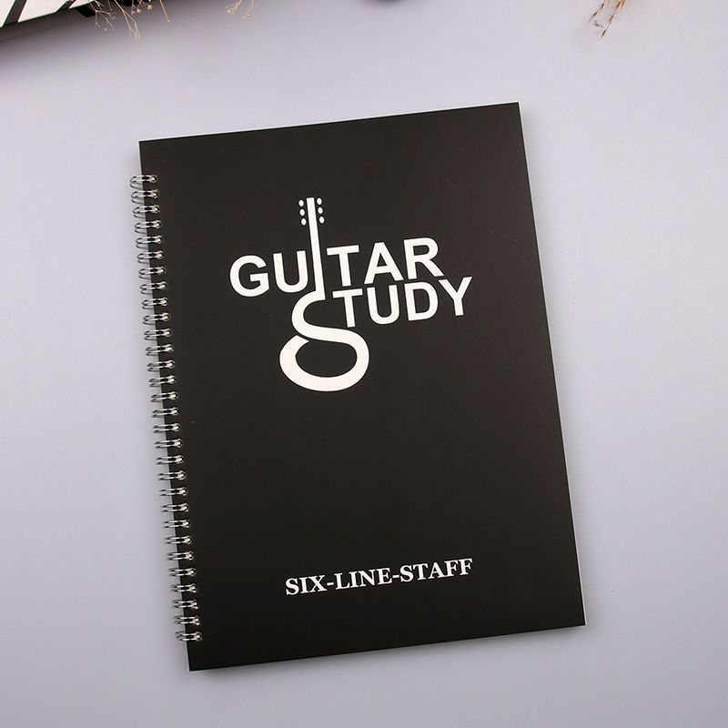 A4 Coil Guitar Six-Line Spectrum Book with Chord Chart Blank Six-Line Spectrum Book Bass Four-Line Spectrum Book Ukulele