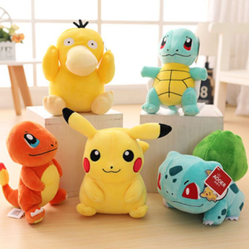 pokémon pikachu plush doll bulbasaur squirtle charmander pet elf doll plush