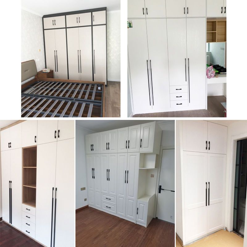 Lengthened European Style Wardrobe Door Handle American Black Drawer Cabinet Door Handle Door Handle Modern Minimalist Wardrobe Door Handle