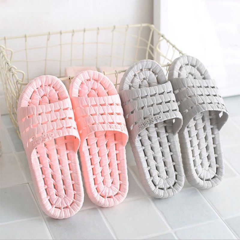 Women's Summer Home Indoor Bathroom Non-Slip Bath Soft Bottom Home Outdoor Wear Cute Men's Home with Slippers Couple