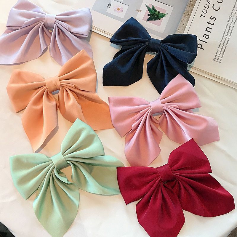 south korea back head dopamine hairpin japanese bow headdress duckbill clip barrettes female online influencer ins style ornament