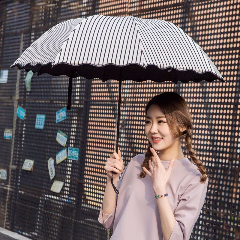 rain and rain dual-use umbrella female sun umbrella sun protection uv protection sun umbrella korean style fresh folding ins goddess