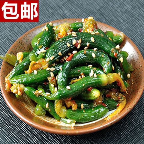 东北朝鲜族自制小黄瓜咸菜脆黄瓜开胃下饭菜农家泡菜小咸菜包邮