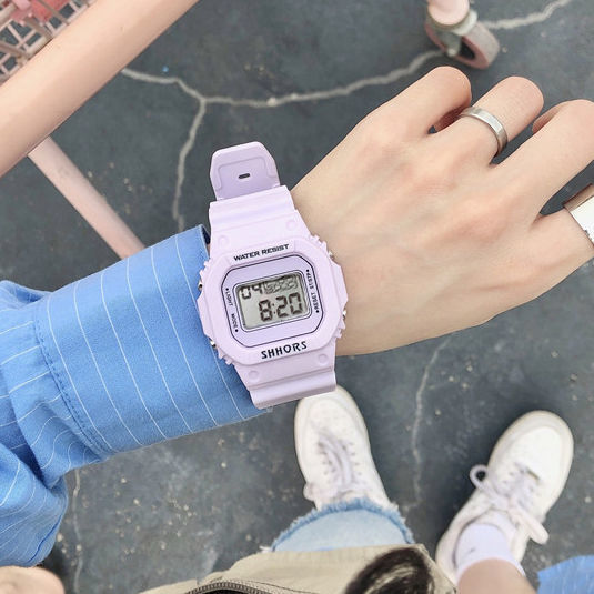 INS Super Popular Unicorn Watch Girls' Waterproof Korean Style Simple Harajuku Style Sports Electronic Watch for Junior High School Students