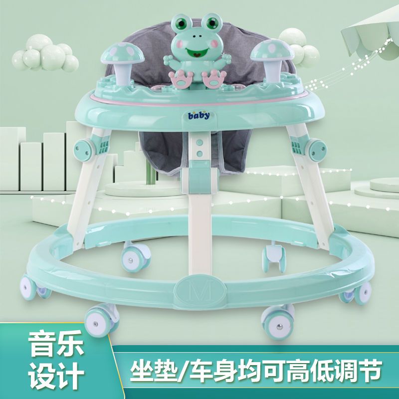 baby walker anti-o-leg anti-rollover starting car foldable 6-18 months baby walker boys and girls